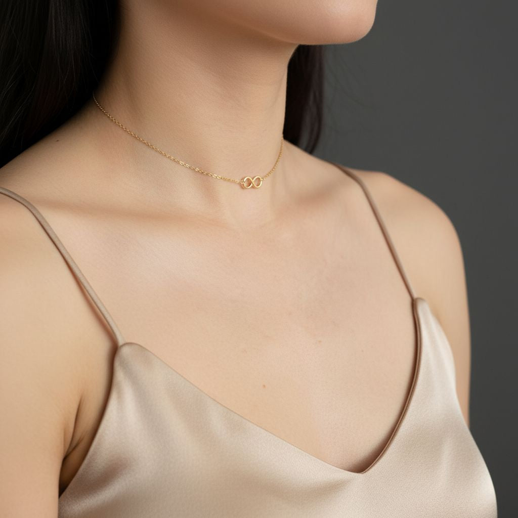 14K Gold Infinity Symbol Necklace