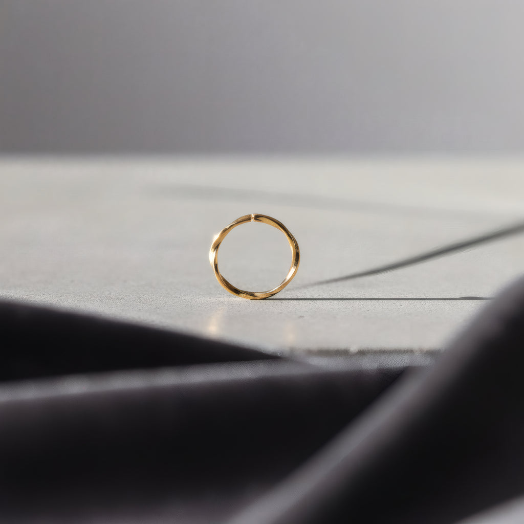14k gold mini spiral earrings