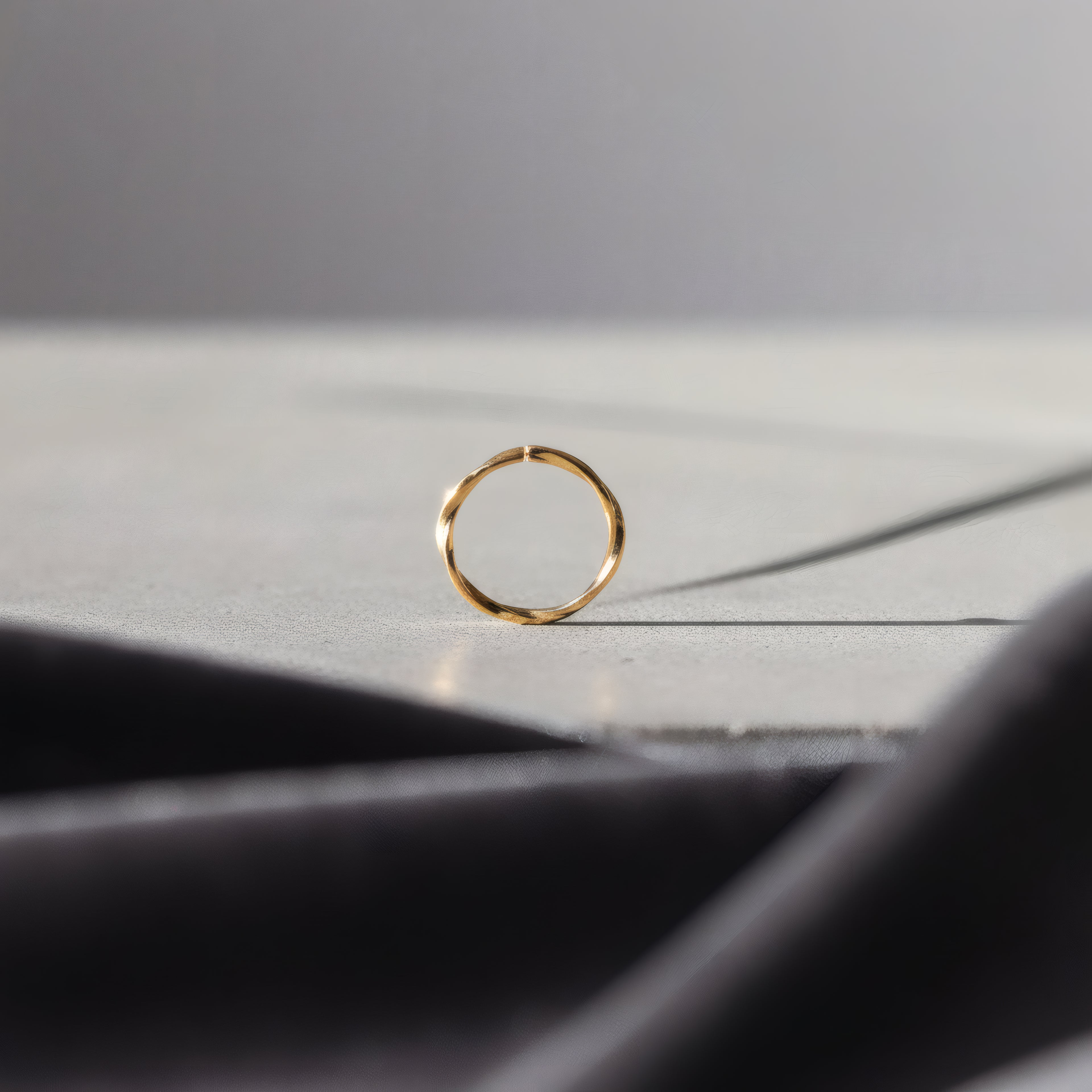 14k gold mini spiral earrings