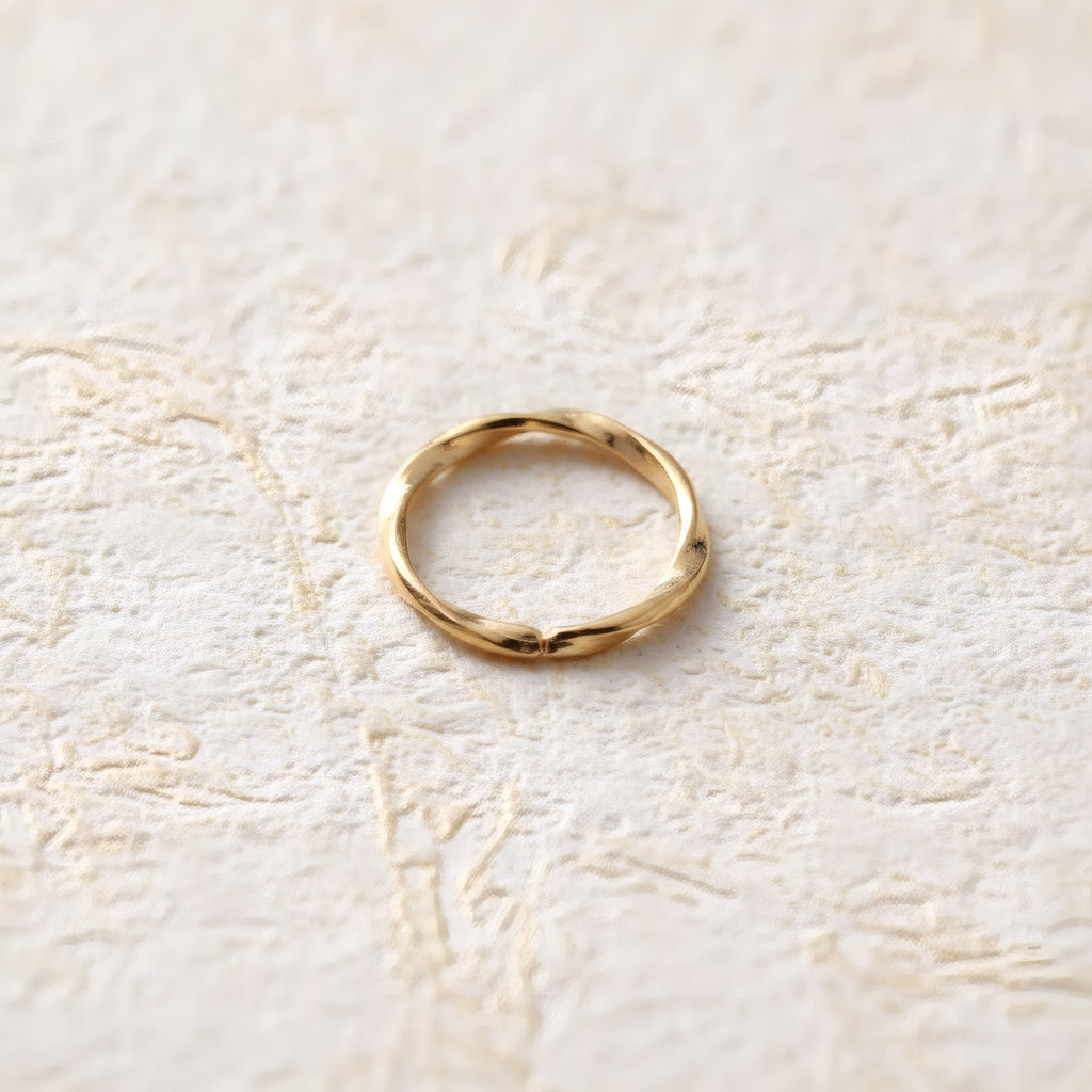 14k gold mini spiral earrings