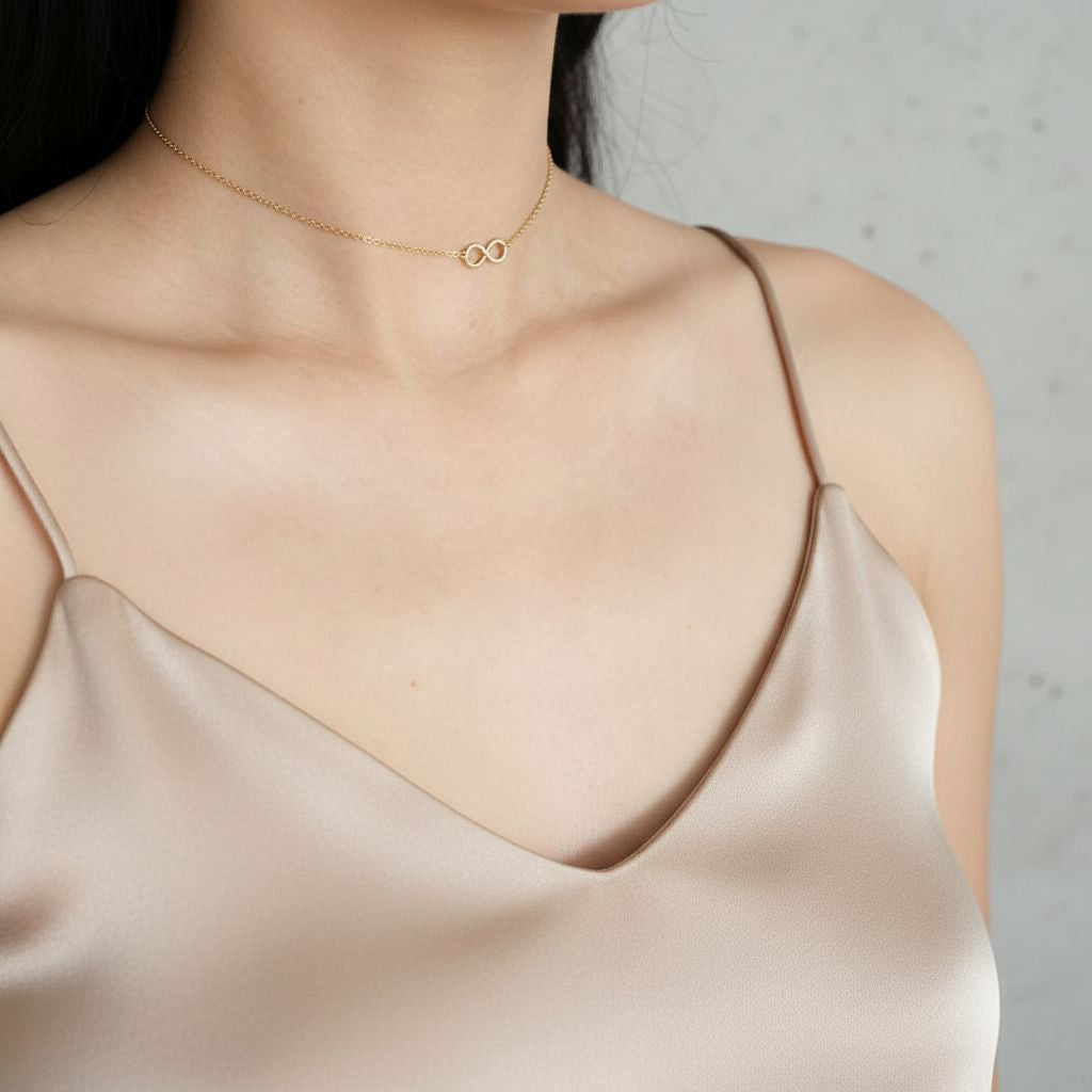 14K Gold Infinity Symbol Necklace