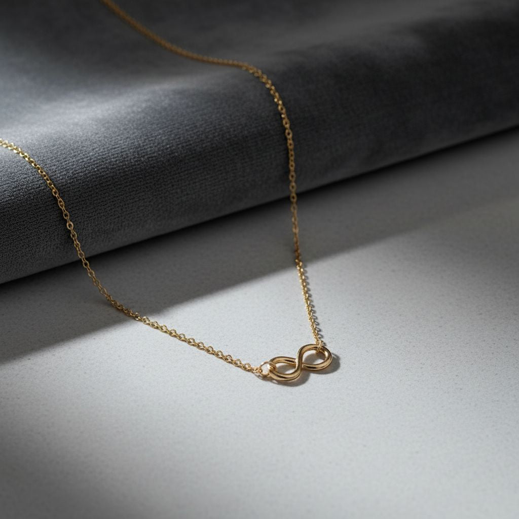 14K Gold Infinity Symbol Necklace