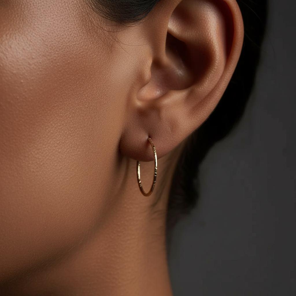 14k gold mini minimalist earrings