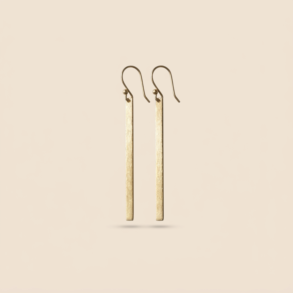 14K Gold Long Tassel Earrings