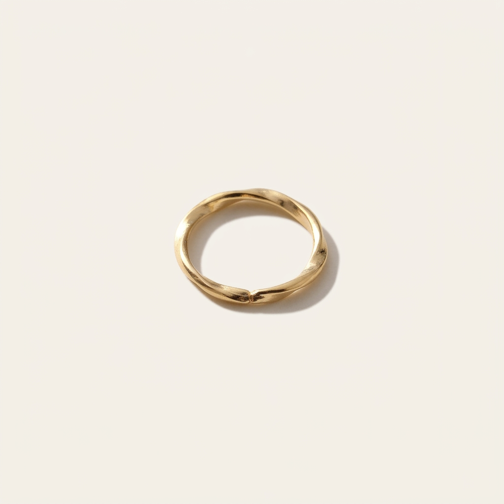 14k gold mini spiral earrings