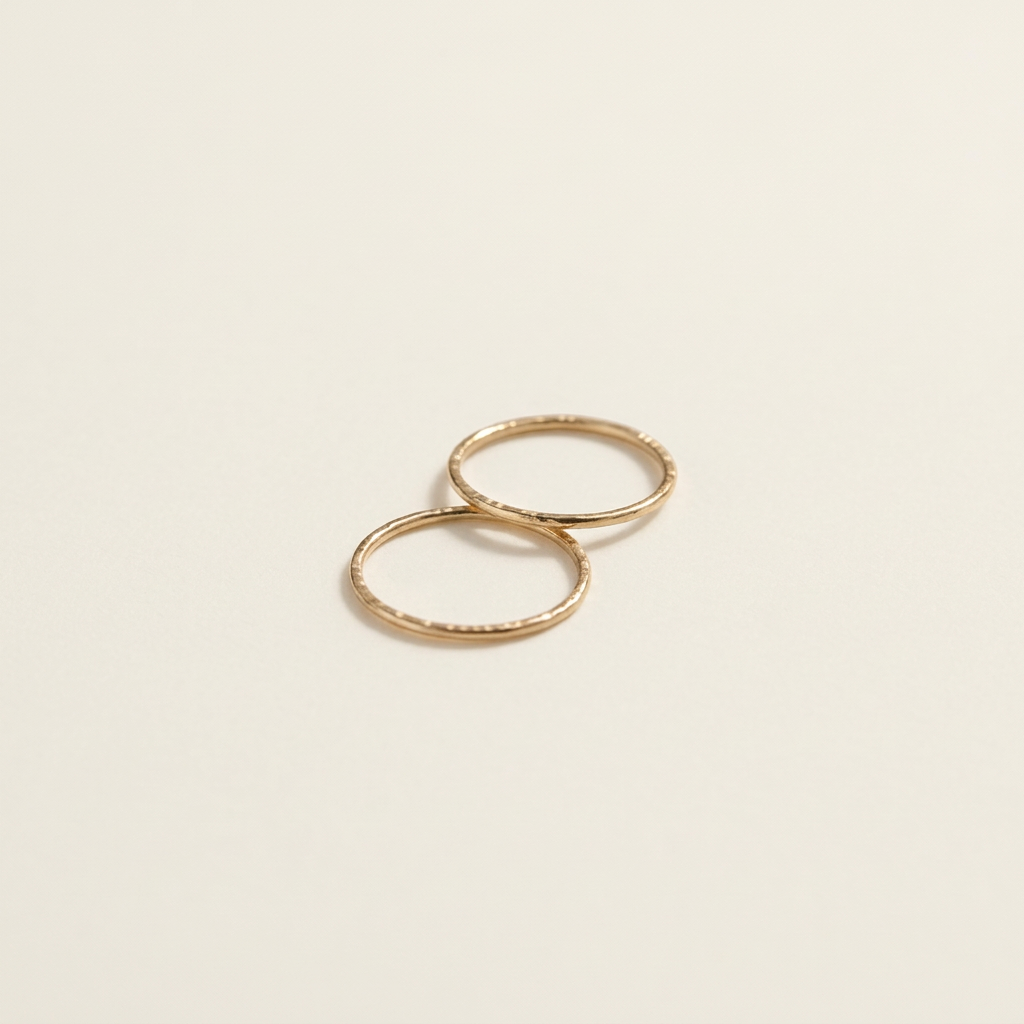 14k gold mini minimalist earrings