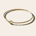 14k gold hammered bangle