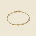 14k gold bead bracelet