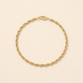 14k gold water ripple bracelet