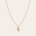 14K Gold Natural Pearl Organic Nugget Necklace Factory Direct